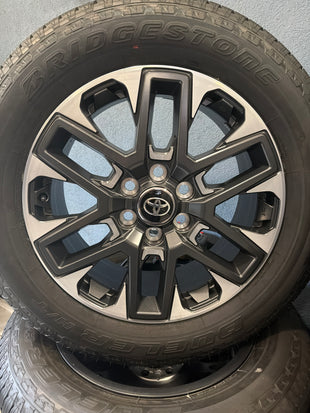 20” OEM TAKE OFF Toyota Tundra & Sequoia Wheels with 265/60R20 Bridgestone Tires – PT946-34220