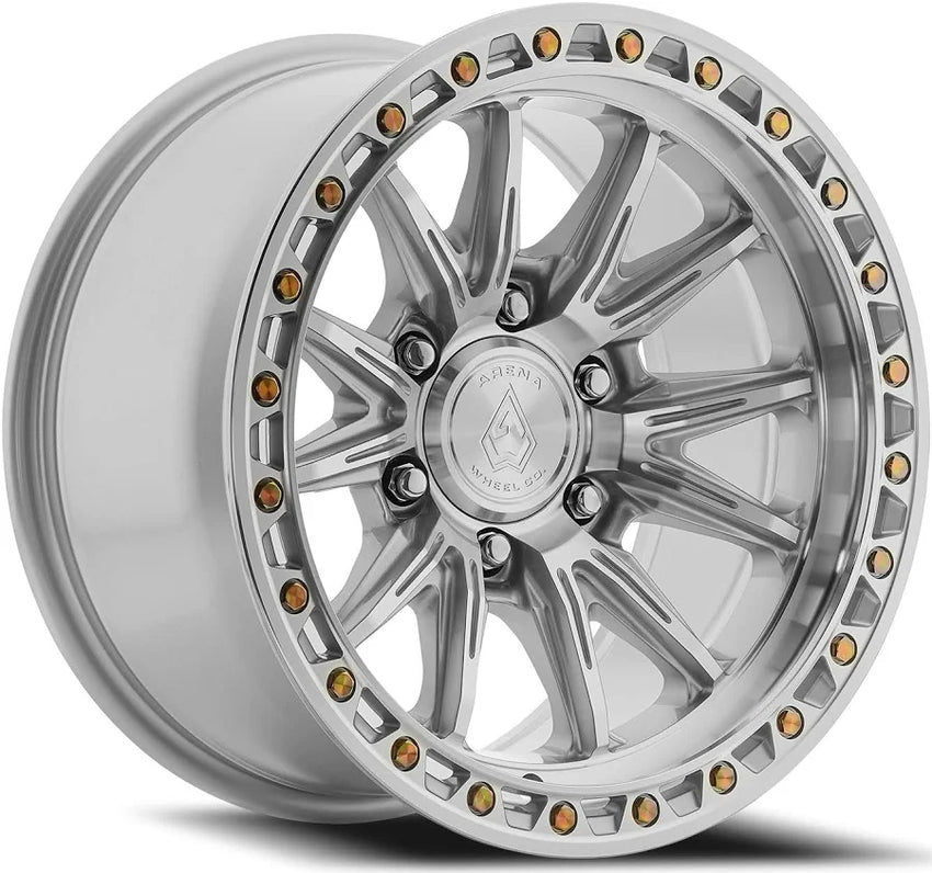 Arena Blitz 17x9 6x135 +0mm Gloss Silver Machined Wheels - Set of 4