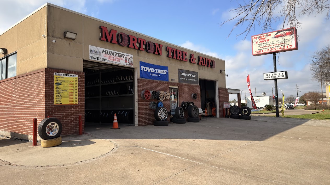 Morton Tire and Wheels (MTW) storefront on Morton Rd in Katy, TX